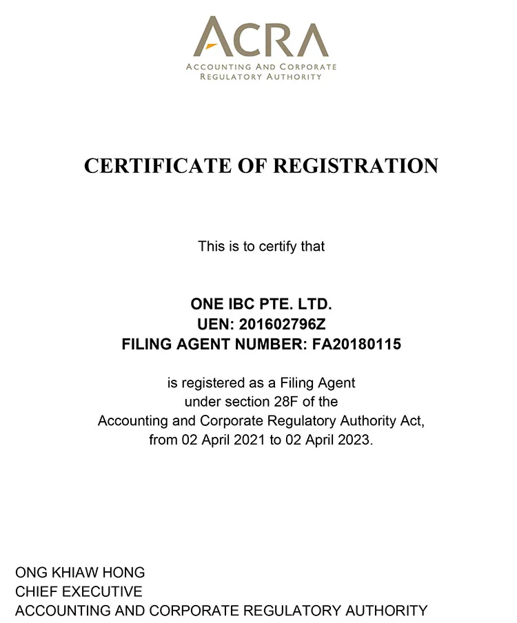 Certified Corporate Services Provider from 02 April 2021 to 02 April 2023