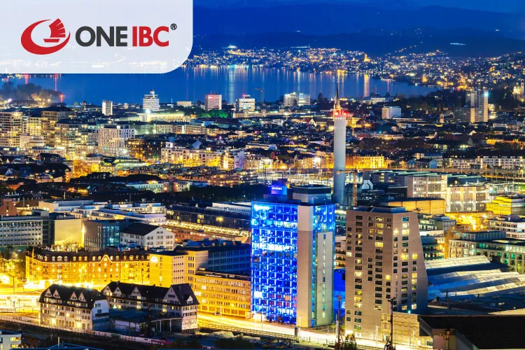 Overview of the financial district in Zurich Overview of the financial district in Zurich