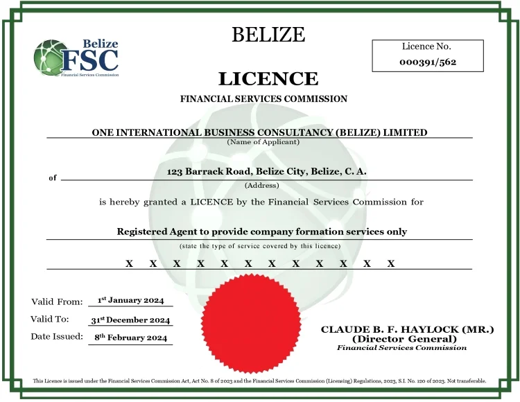 Registered Agent License for Company Formation 2024